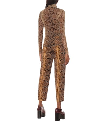 Dolcevita stretch a stampa pitone | Dries Van Noten