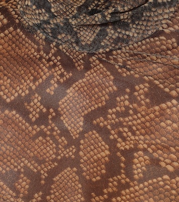 Dolcevita stretch a stampa pitone | Dries Van Noten