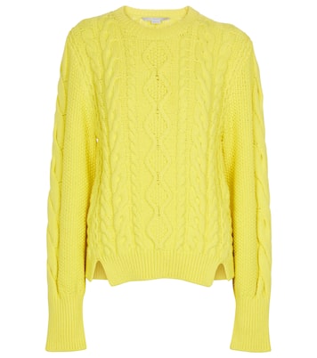 Cable-knit cotton-blend sweater | Stella McCartney