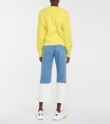 Cable-knit cotton-blend sweater | Stella McCartney