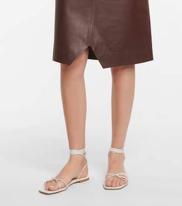 Sandalias de piel acordonadas | Gianvito Rossi