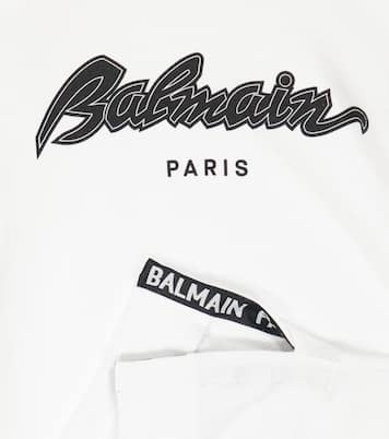 Vestido de algodón con logo | Balmain Kids