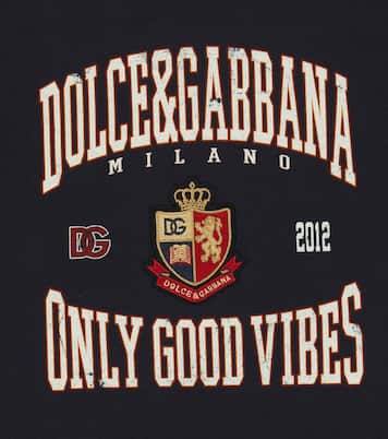 T-shirt in jersey di cotone con stampa | Dolce&Gabbana Kids