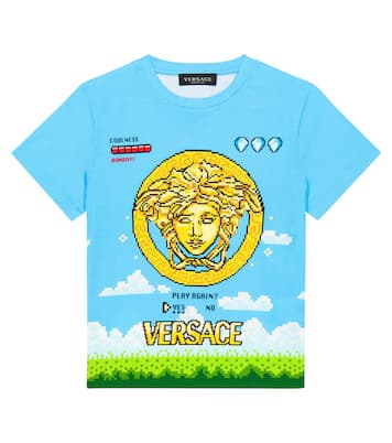 Video Game Medusa 코튼 티셔츠 | Versace Kids