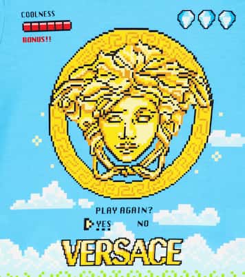 Video Game Medusa 코튼 티셔츠 | Versace Kids