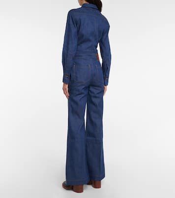 Jeans anchos de tiro alto con cremallera | Victoria Beckham