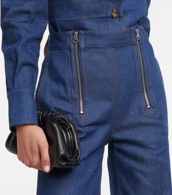 Jeans anchos de tiro alto con cremallera | Victoria Beckham