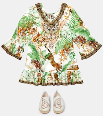 Printed embellished cotton dress | Camilla Kids