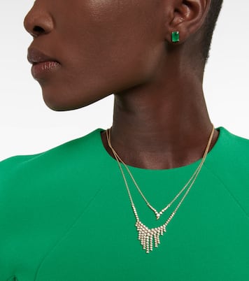 Collana Fringe in oro 14kt con diamanti | Ondyn