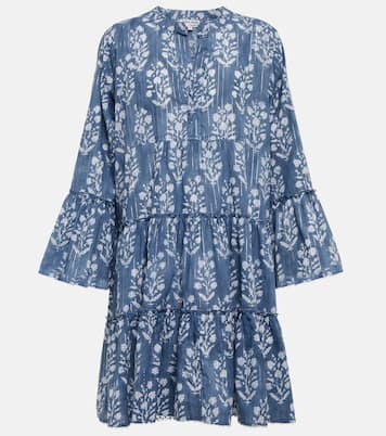 Floral cotton-blend minidress | Juliet Dunn