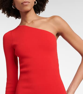 One-Shoulder-Midikleid VB aus Strick | Victoria Beckham