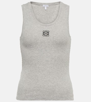 Anagram ribbed jersey tank top | Loewe