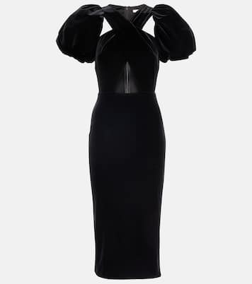 Wrap velvet midi dress | Christopher Kane