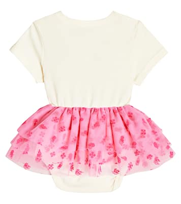 Baby Body aus Baumwolle und Tüll | Off-White Kids