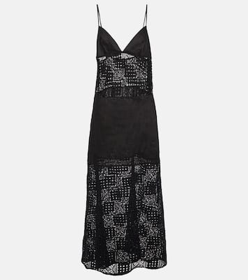 Maxikleid Rayure aus Häkelstrick | SIR
