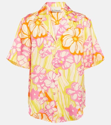 Chemise Fenella en soie à fleurs | Alémais