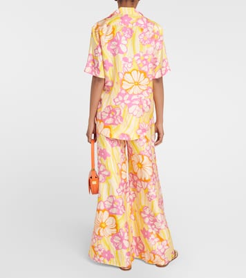 Chemise Fenella en soie à fleurs | Alémais