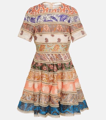 Bedrucktes Minikleid Devi Spliced | Zimmermann