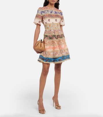 Bedrucktes Minikleid Devi Spliced | Zimmermann