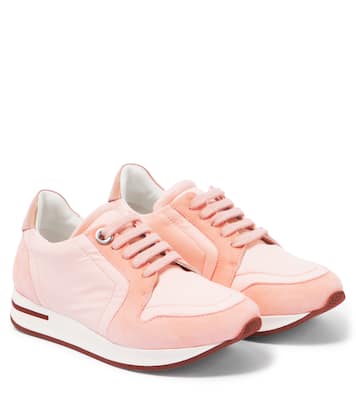 My Wind suede-trimmed sneakers | Loro Piana Kids