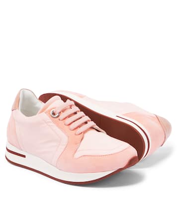 My Wind suede-trimmed sneakers | Loro Piana Kids