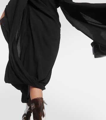 Asymmetric draped midi dress | Acne Studios