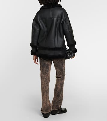 Leather and shearling jacket | Blancha