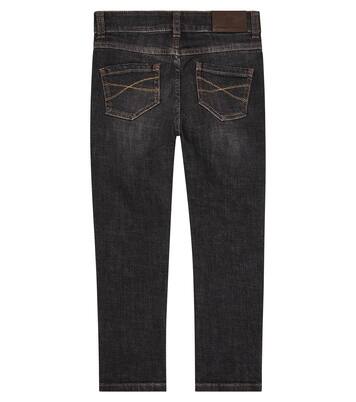 Jeans slim in cotone | Brunello Cucinelli Kids