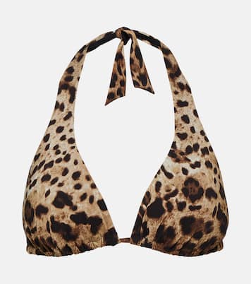 Bedrucktes Bikini-Oberteil | Dolce&Gabbana