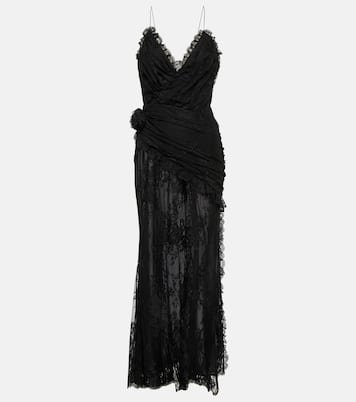 Robe longue en dentelle | Alessandra Rich