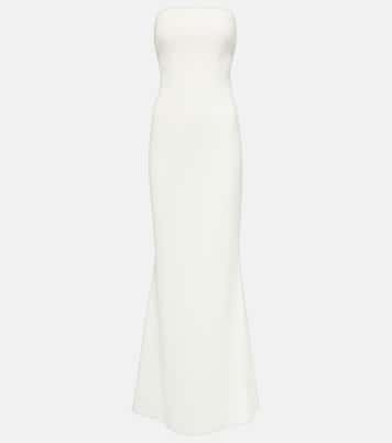 Robe longue de mariée en crêpe | Safiyaa
