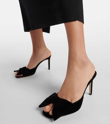 Pantoletten Brigitte 85 aus Samt | Tom Ford