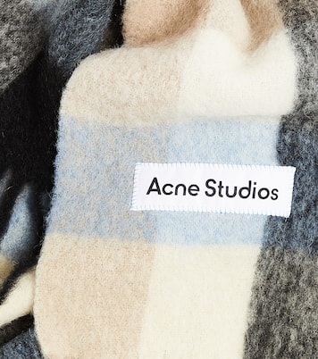 Checked alpaca and wool-blend scarf | Acne Studios