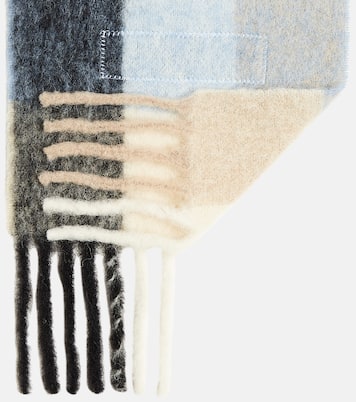 Checked alpaca and wool-blend scarf | Acne Studios