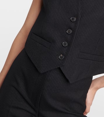 Ismael pinstriped wool vest | Nili Lotan