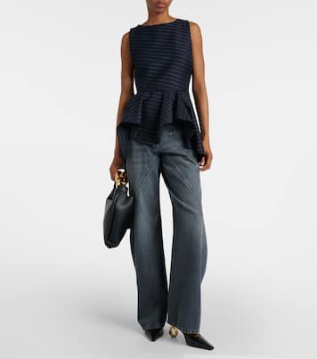 Peplum wool-blend top | JW Anderson