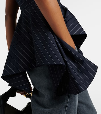 Peplum wool-blend top | JW Anderson