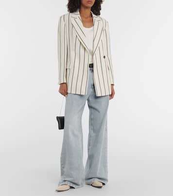 Blazer en lin et coton à ornements | Brunello Cucinelli