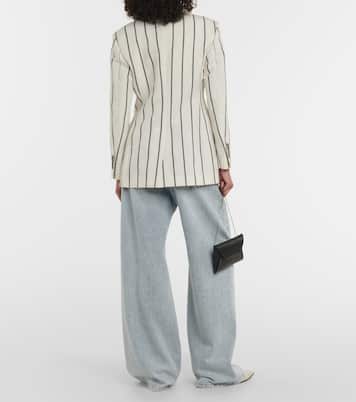 Blazer en lin et coton à ornements | Brunello Cucinelli