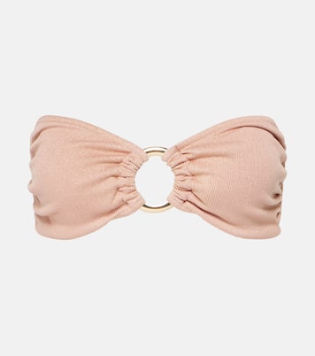 Carlotta ring-detail bandeau bikini top | Alexandra Miro