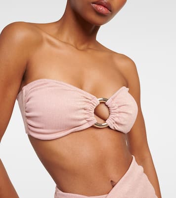 Carlotta ring-detail bandeau bikini top | Alexandra Miro