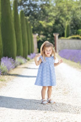 Bebé - vestido de denim bordado | Tartine et Chocolat