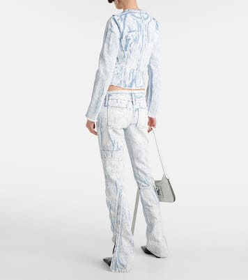 Jean slim imprimé à taille basse | Acne Studios