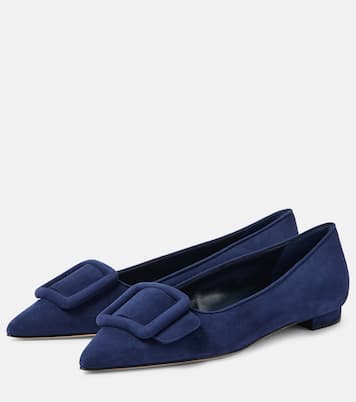 Ballerine Maysale in suede | Manolo Blahnik