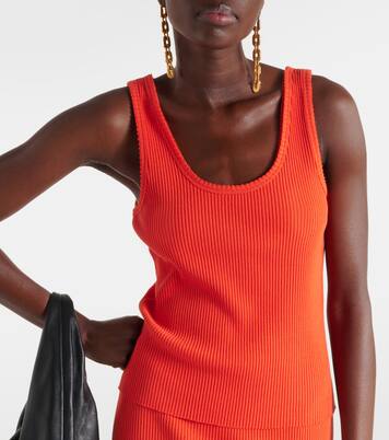 Top in misto cotone a coste | Vince