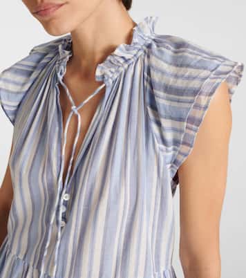 Miniabito in cotone a righe | Veronica Beard