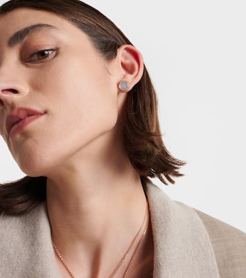 Boucle d'oreille unique Antifer en or rose 18 ct, nacre et diamants | Repossi