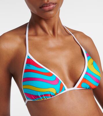 Marmo printed bikini top | Pucci
