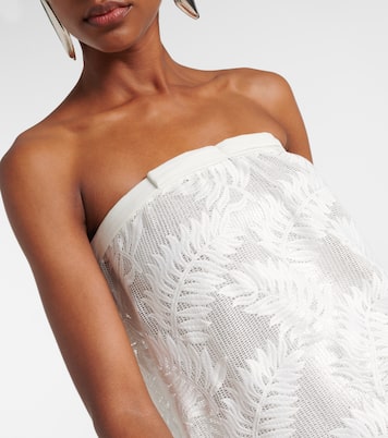 Vestido largo en jacquard | Adriana Degreas