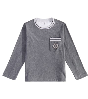 Camiseta de algodón estampada | Brunello Cucinelli Kids